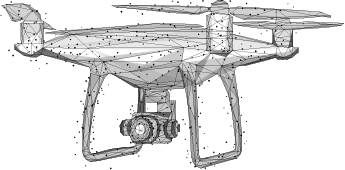 Illustrated drone
